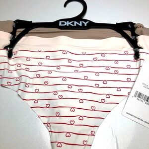 DKNY 3 pack Thongs Underwear Women’s Seamless Size L NWT
